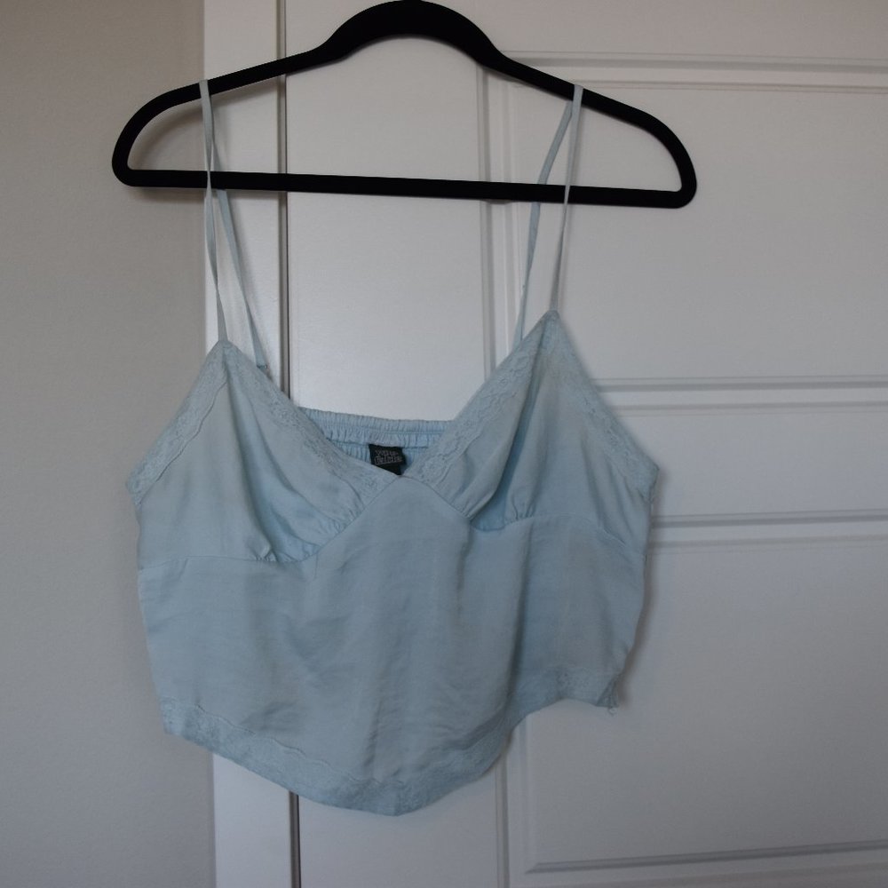 pale blue tank top